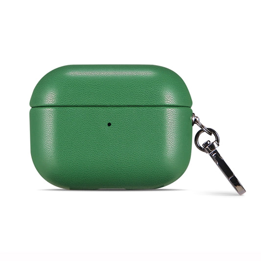 For Apple AirPods 3 PU Leather Wireless Bluetooth Earphone Protective Case(Green) by buy2fix