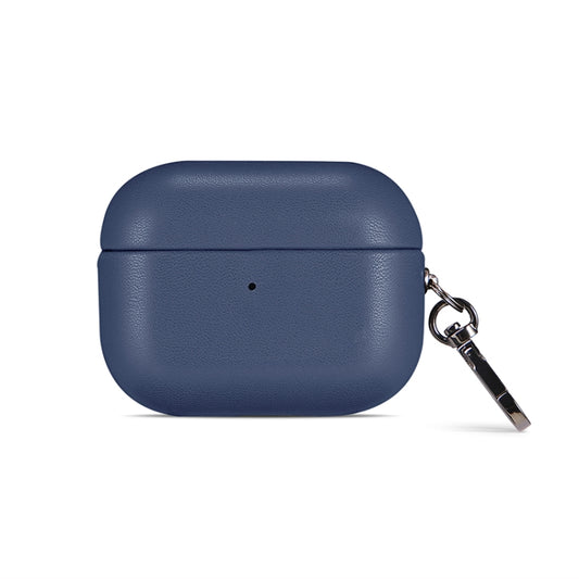 For Apple AirPods 3 PU Leather Wireless Bluetooth Earphone Protective Case(Blue) by buy2fix