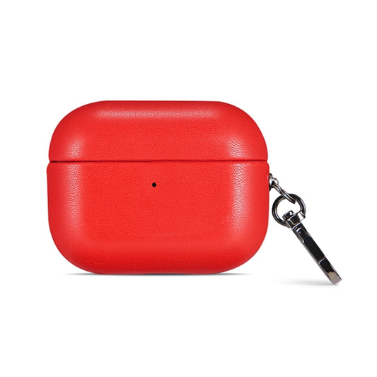 For Apple AirPods 3 PU Leather Wireless Bluetooth Earphone Protective Case(Red) by buy2fix