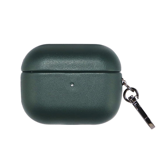 For Apple AirPods 3 PU Leather Wireless Bluetooth Earphone Protective Case(Dark Green) by buy2fix