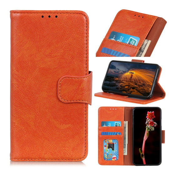 For Samsung Galaxy A23e/A23 JP Version Nappa Texture Leather Phone Case(Orange)