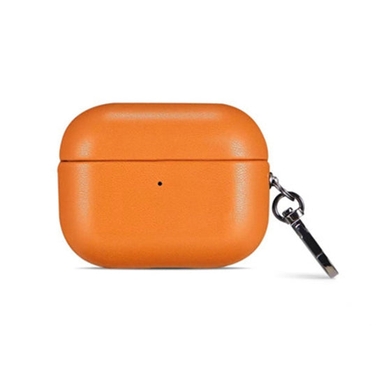 For Apple AirPods Pro PU Leather Wireless Bluetooth Earphone Protective Case(Golden Brown) by buy2fix