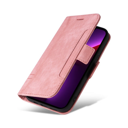 For iPhone 13 Pro BETOPNICE Dual-side Buckle Leather Phone Case(Pink) - iPhone 13 Pro Cases by BETOPNICE | Online Shopping UK | buy2fix