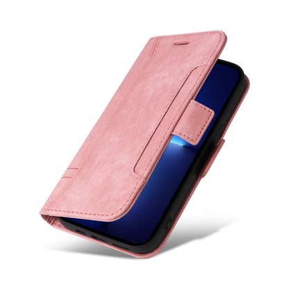 For iPhone 13 Pro Max BETOPNICE Dual-side Buckle Leather Phone Case(Pink) - iPhone 13 Pro Max Cases by BETOPNICE | Online Shopping UK | buy2fix