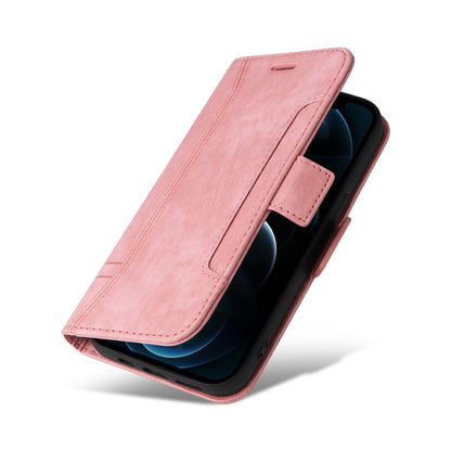 For iPhone 12 mini BETOPNICE Dual-side Buckle Leather Phone Case(Pink) - iPhone 12 mini Cases by BETOPNICE | Online Shopping UK | buy2fix