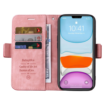 For iPhone 11 Pro BETOPNICE Dual-side Buckle Leather Phone Case(Pink) - iPhone 11 Pro Cases by BETOPNICE | Online Shopping UK | buy2fix