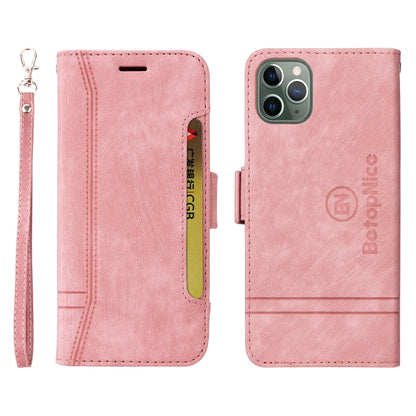For iPhone 11 Pro Max BETOPNICE Dual-side Buckle Leather Phone Case(Pink) - iPhone 11 Pro Max Cases by BETOPNICE | Online Shopping UK | buy2fix