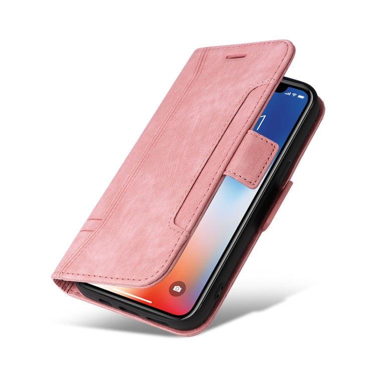 For iPhone XS Max BETOPNICE Dual-side Buckle Leather Phone Case(Pink) - More iPhone Cases by BETOPNICE | Online Shopping UK | buy2fix