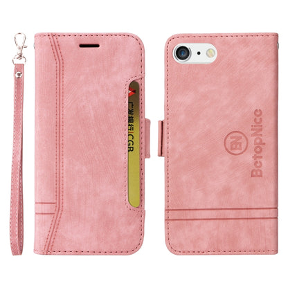 For iPhone 7 Plus / 8 Plus BETOPNICE Dual-side Buckle Leather Phone Case(Pink) - More iPhone Cases by BETOPNICE | Online Shopping UK | buy2fix