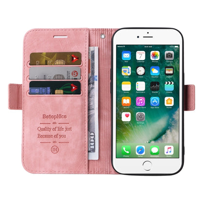 For iPhone 7 Plus / 8 Plus BETOPNICE Dual-side Buckle Leather Phone Case(Pink) - More iPhone Cases by BETOPNICE | Online Shopping UK | buy2fix