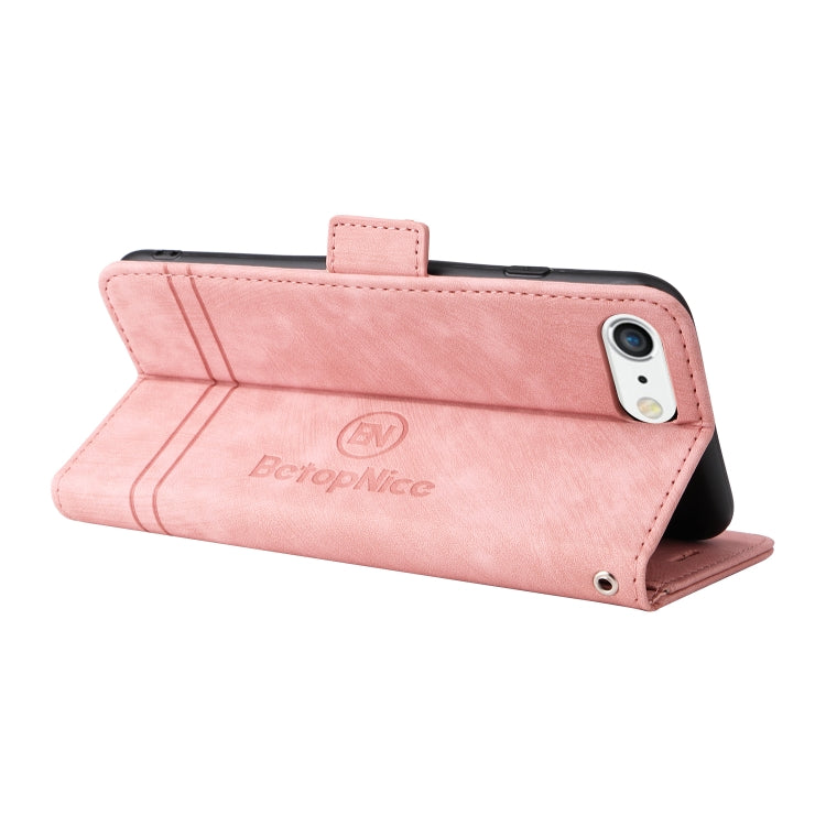 For iPhone 7 Plus / 8 Plus BETOPNICE Dual-side Buckle Leather Phone Case(Pink) - More iPhone Cases by BETOPNICE | Online Shopping UK | buy2fix