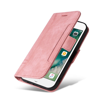 For iPhone 7 Plus / 8 Plus BETOPNICE Dual-side Buckle Leather Phone Case(Pink) - More iPhone Cases by BETOPNICE | Online Shopping UK | buy2fix