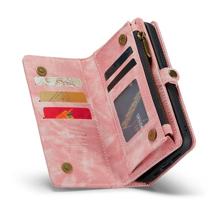 For iPhone 14 CaseMe 008 Detachable Multifunctional Leather Phone Case(Pink) - iPhone 14 Cases by CaseMe | Online Shopping UK | buy2fix
