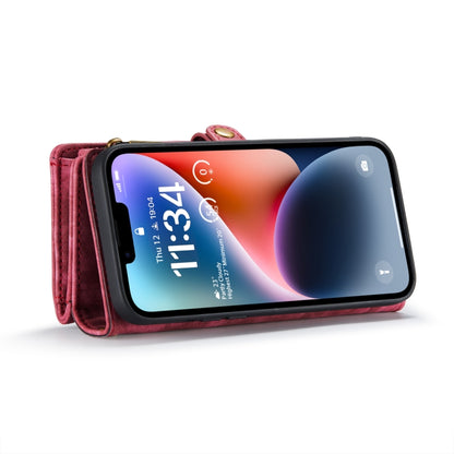 For iPhone 14 Plus CaseMe 008 Detachable Multifunctional Leather Phone Case(Red) - iPhone 14 Plus Cases by CaseMe | Online Shopping UK | buy2fix