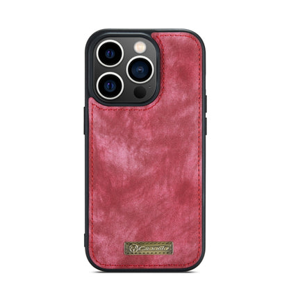 For iPhone 14 Pro CaseMe 008 Detachable Multifunctional Leather Phone Case(Red) - iPhone 14 Pro Cases by CaseMe | Online Shopping UK | buy2fix