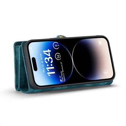 For iPhone 14 Pro Max CaseMe 008 Detachable Multifunctional Leather Phone Case(Blue) - iPhone 14 Pro Max Cases by CaseMe | Online Shopping UK | buy2fix
