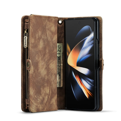 For Samsung Galaxy Z Fold4 CaseMe 008 Detachable Multifunctional Leather Phone Case(Brown) - Galaxy Phone Cases by CaseMe | Online Shopping UK | buy2fix