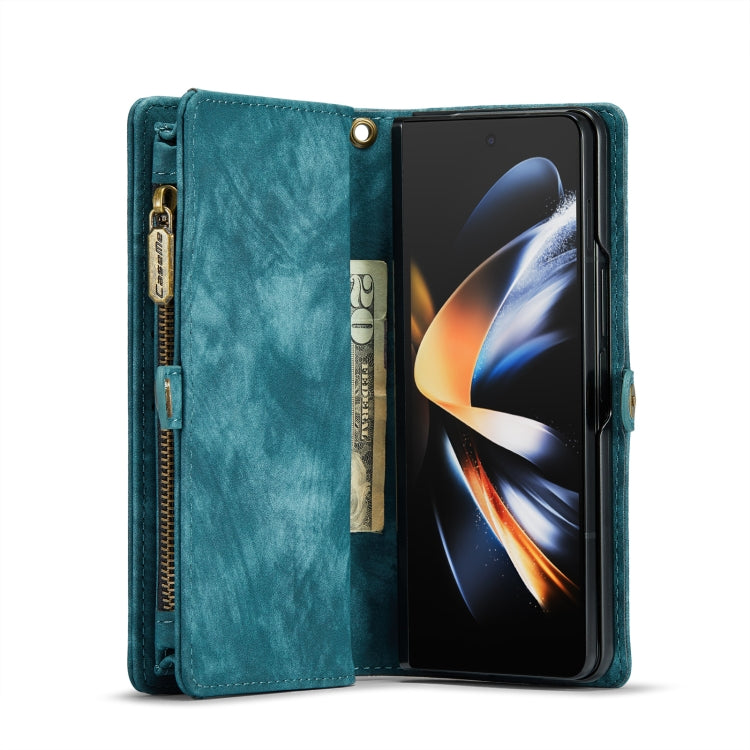 For Samsung Galaxy Z Fold4 CaseMe 008 Detachable Multifunctional Leather Phone Case(Blue) - Galaxy Phone Cases by CaseMe | Online Shopping UK | buy2fix