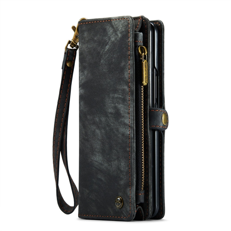 For Samsung Galaxy Z Fold4 CaseMe 008 Detachable Multifunctional Leather Phone Case(Black) - Galaxy Phone Cases by CaseMe | Online Shopping UK | buy2fix