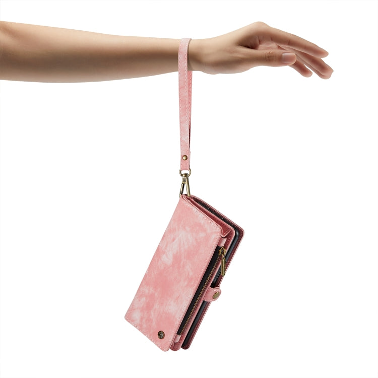 For Samsung Galaxy Z Fold4 CaseMe 008 Detachable Multifunctional Leather Phone Case(Pink) - Galaxy Phone Cases by CaseMe | Online Shopping UK | buy2fix