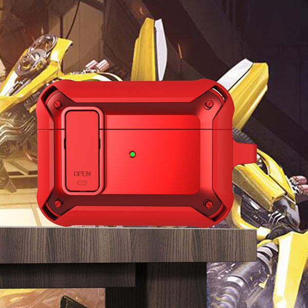 For AirPods Pro 2 Wireless Earphones Shockproof Bumblebee Silicone Protective Case(Red) by buy2fix