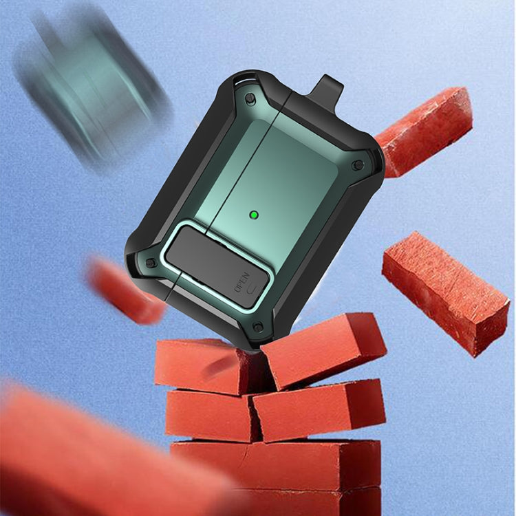 For AirPods Pro 2 Wireless Earphones Shockproof Bumblebee Silicone Protective Case(Red Black) by buy2fix