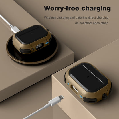 For AirPods Pro 2 Wireless Earphones Shockproof Thunder Mecha TPU Protective Case(Grass Green) by buy2fix