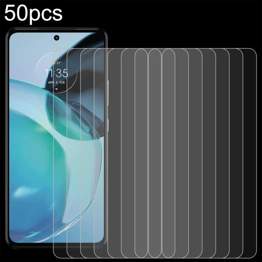For Motorola Moto G72 50pcs 0.26mm 9H 2.5D Tempered Glass Film by buy2fix