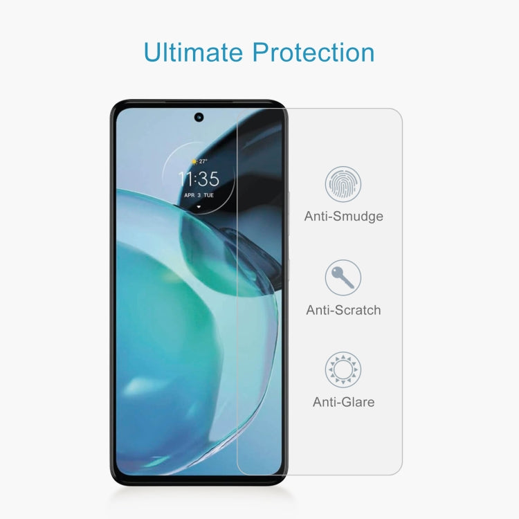 For Motorola Moto G72 50pcs 0.26mm 9H 2.5D Tempered Glass Film by buy2fix