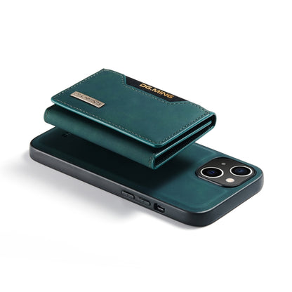 For iPhone 14 DG.MING M2 Series 3-Fold Card Bag Leather Case(Green) by DG.MING