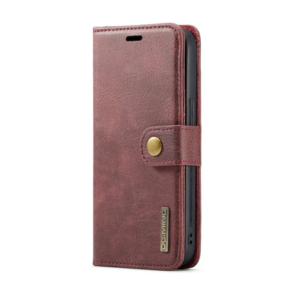 For iPhone 14 Pro Max DG.MING Crazy Horse Texture Detachable Magnetic Leather Case(Red) by DG.MING