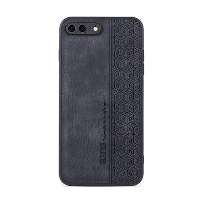 For iPhone 7 Plus / 8 Plus AZNS 3D Embossed Skin Feel Phone Case(Black) - More iPhone Cases by AZNS | Online Shopping UK | buy2fix