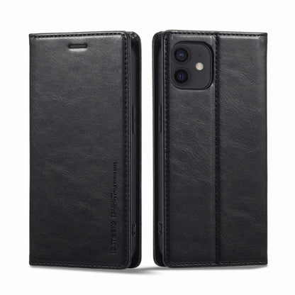 For iPhone 12 mini LC.IMEEKE RFID Anti-theft Leather Phone Case(Black) - iPhone 12 mini Cases by LC.IMEEKE | Online Shopping UK | buy2fix
