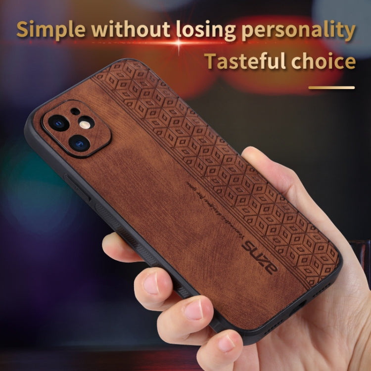For iPhone 11 AZNS 3D Embossed Skin Feel Phone Case(Black) - iPhone 11 Cases by AZNS | Online Shopping UK | buy2fix