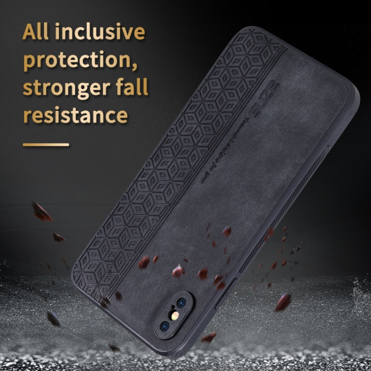 For iPhone XR AZNS 3D Embossed Skin Feel Phone Case(Black) - More iPhone Cases by AZNS | Online Shopping UK | buy2fix