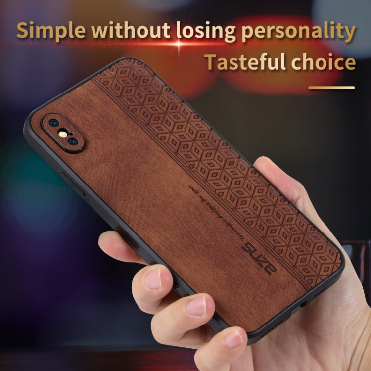 For iPhone XS Max AZNS 3D Embossed Skin Feel Phone Case(Black) - More iPhone Cases by AZNS | Online Shopping UK | buy2fix
