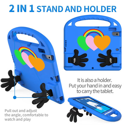 For iPad 10.2 / iPad Pro 10.5 Love Small Palm Holder EVA Tablet Case(Blue) - iPad 10.2 Cases by buy2fix | Online Shopping UK | buy2fix