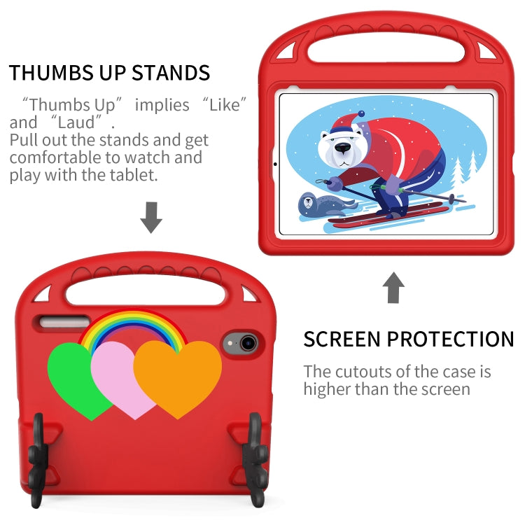 For iPad mini 2024 / mini 6 Love Small Palm Holder EVA Tablet Case(Red) - iPad mini 6 Cases by buy2fix | Online Shopping UK | buy2fix