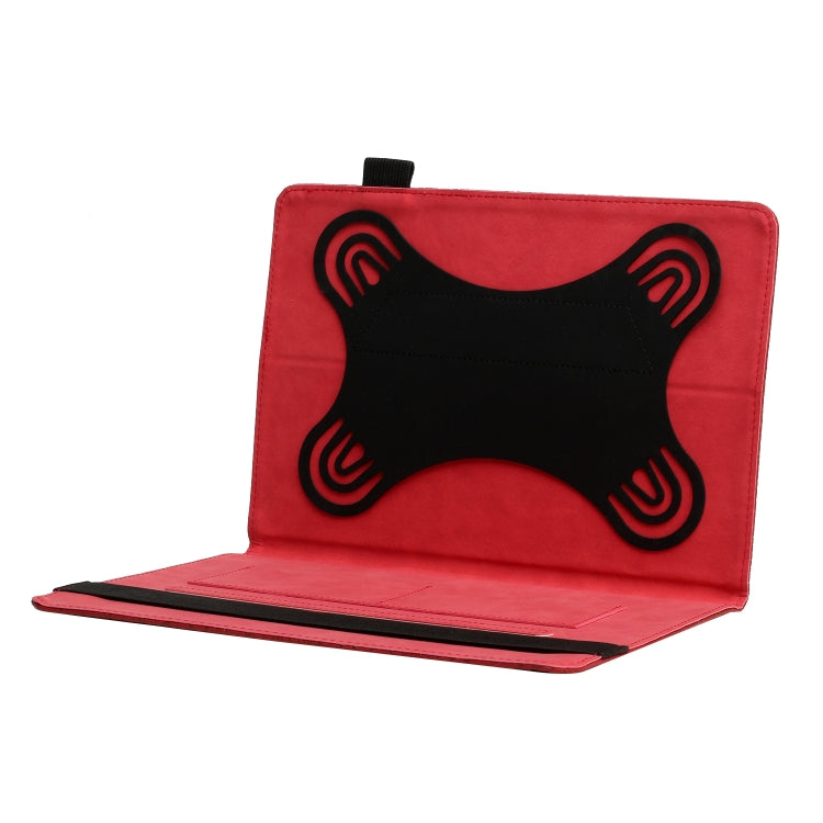 For 8 inch Life Tree Pattern Flip Universal Leather Tablet Case(Red) - 8 inch by buy2fix | Online Shopping UK | buy2fix