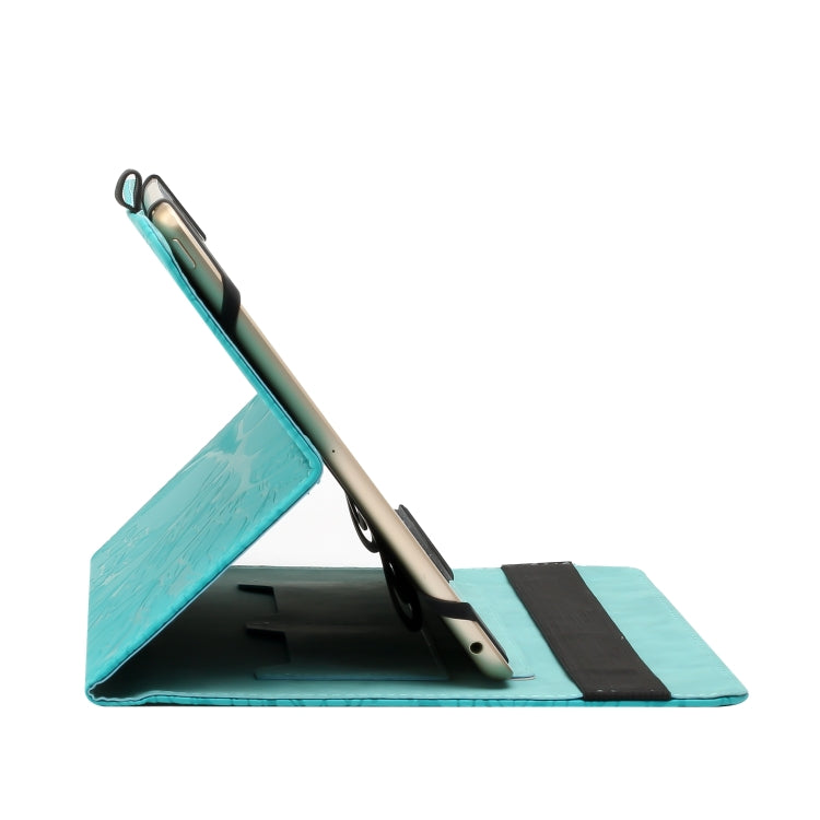 For 8 inch Life Tree Pattern Flip Universal Leather Tablet Case(Blue) - 8 inch by buy2fix | Online Shopping UK | buy2fix