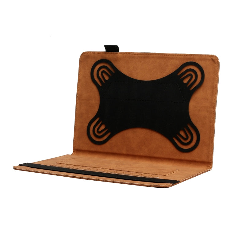 For 8 inch Life Tree Pattern Flip Universal Leather Tablet Case(Brown) - 8 inch by buy2fix | Online Shopping UK | buy2fix