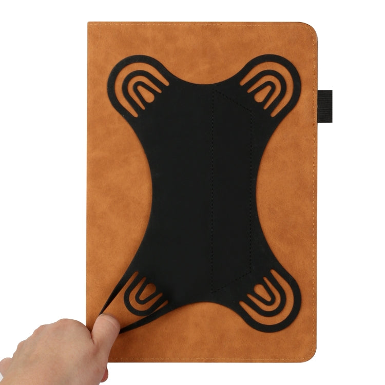 For 8 inch Life Tree Pattern Flip Universal Leather Tablet Case(Brown) - 8 inch by buy2fix | Online Shopping UK | buy2fix