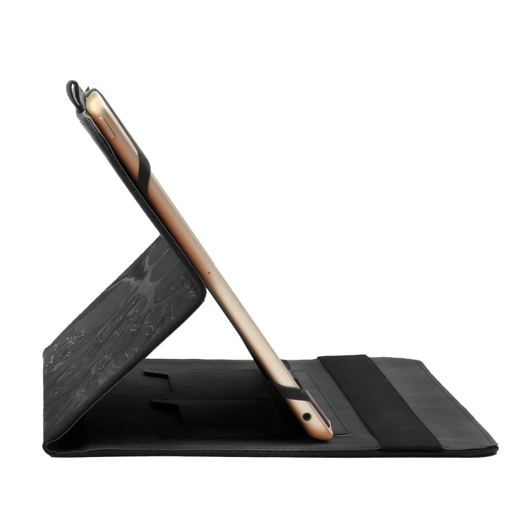 For 10 inch Life Tree Pattern Flip Universal Leather Tablet Case(Black) - 10 - 11 inch by buy2fix | Online Shopping UK | buy2fix