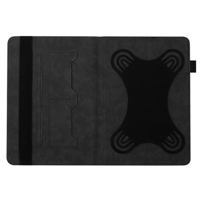 For 10 inch Life Tree Pattern Flip Universal Leather Tablet Case(Black) - 10 - 11 inch by buy2fix | Online Shopping UK | buy2fix