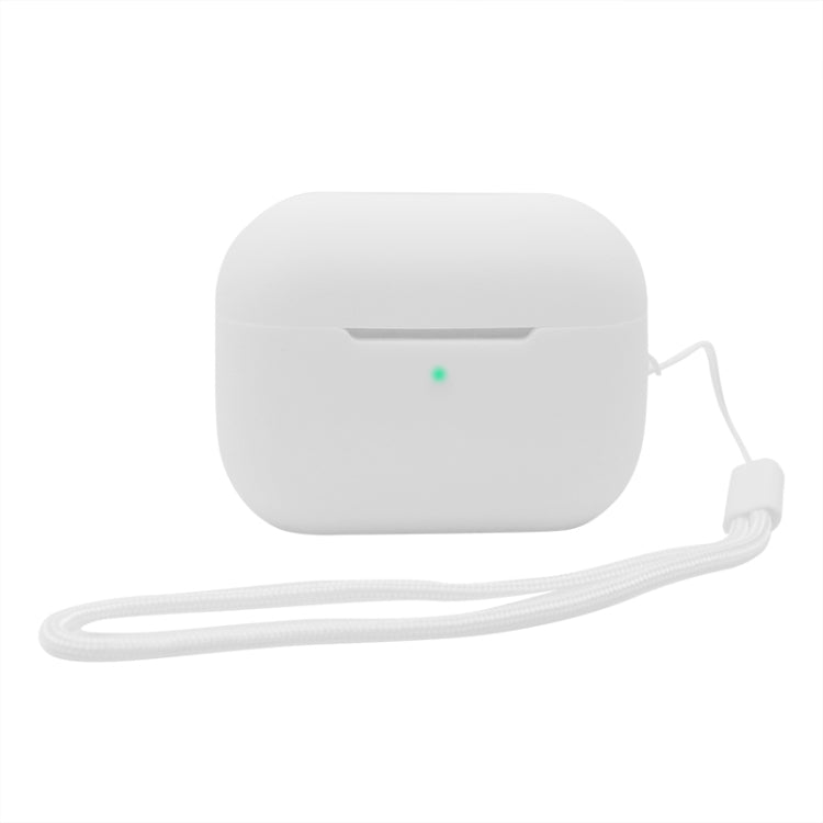 For AirPods Pro 2 2.0mm Solid Color Silicone Protective Cover(White) - For AirPods Pro 2 by buy2fix | Online Shopping UK | buy2fix