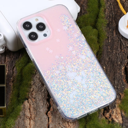 For iPhone 14 Pro Max DFANS DESIGN Snowflake Starlight Shining Phone Case(Pink) - iPhone 14 Pro Max Cases by DFANS DESIGN | Online Shopping UK | buy2fix