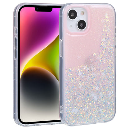 For iPhone 14 DFANS DESIGN Snowflake Starlight Shining Phone Case(Pink) - iPhone 14 Cases by DFANS DESIGN | Online Shopping UK | buy2fix