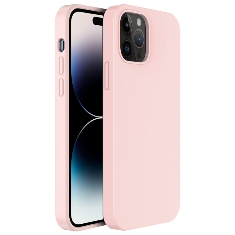 For iPhone 14 Pro Max Mutural Yuemu Series Liquid Silicone Microfiber Case(Pink) - iPhone 14 Pro Max Cases by Mutural | Online Shopping UK | buy2fix