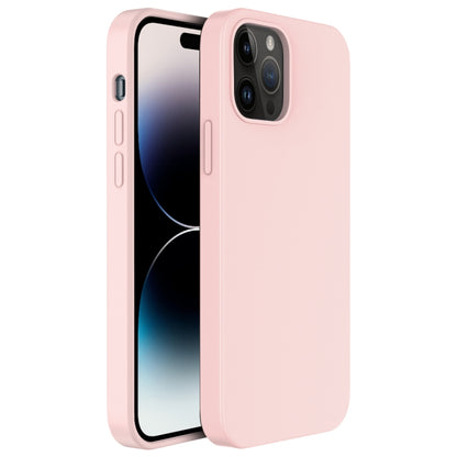 For iPhone 14 Pro Mutural Yuemu Series Liquid Silicone Microfiber Case(Pink) - iPhone 14 Pro Cases by Mutural | Online Shopping UK | buy2fix