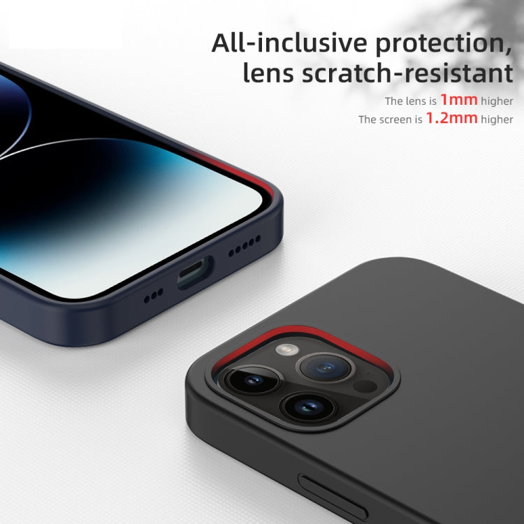 For iPhone 14 Pro Mutural Yuemu Series Liquid Silicone Microfiber Case(Pink) - iPhone 14 Pro Cases by Mutural | Online Shopping UK | buy2fix